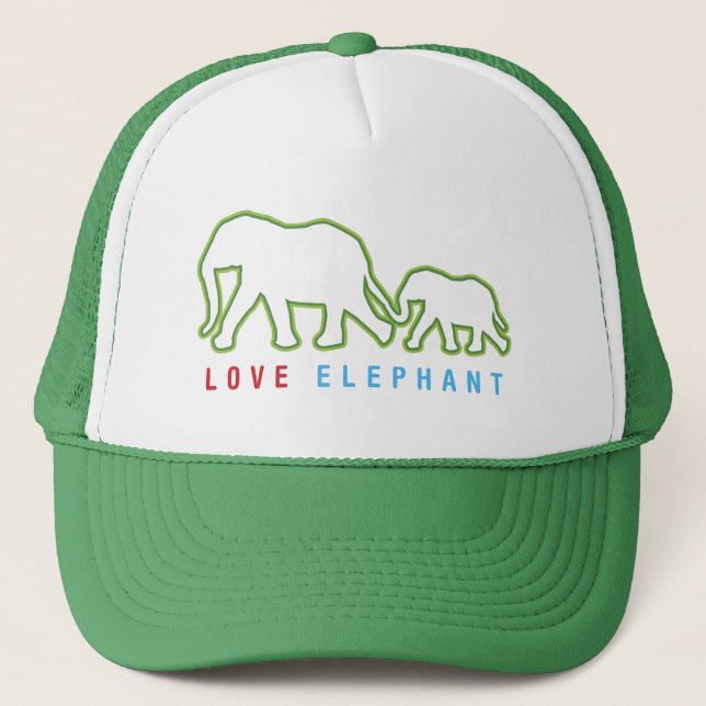 Kärlek Elephant Truckerkeps (Framsida)
