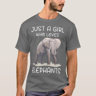 Kärlek Elephants Safari Animals Wildlife Vild Anim T Shirt