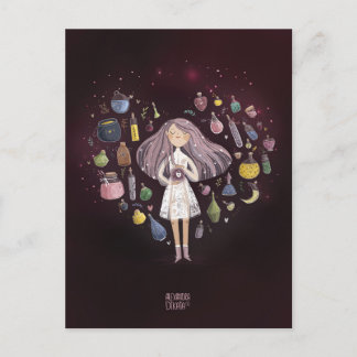 Kärlek elixir Alla hjärtans dag Helg Vykort