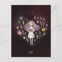 Kärlek elixir Alla hjärtans dag Helg Vykort