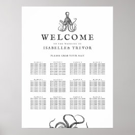 Kärlek Embrace | 12 Bord-sätesdiagram Poster