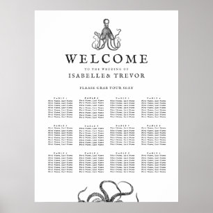Kärlek Embrace 12 Bord-sätesdiagram Poster