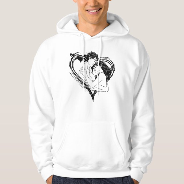 Kärlek Embrace Hoodie (Framsida)