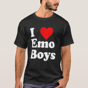 Kärlek Emo Boys Heart Trendig Egirl Eboy GF Aestth T Shirt