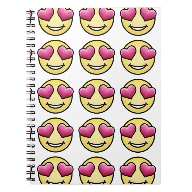 Kärlek Emoji Anteckningsbok (Framsidan)