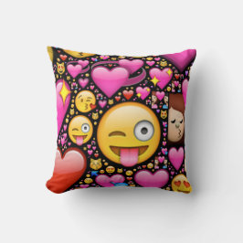 Kärlek emoji cushion kudde