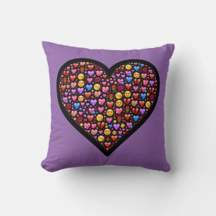 Kärlek Emoji Customized Kudde