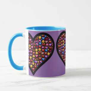 Kärlek Emoji Customized Mugg