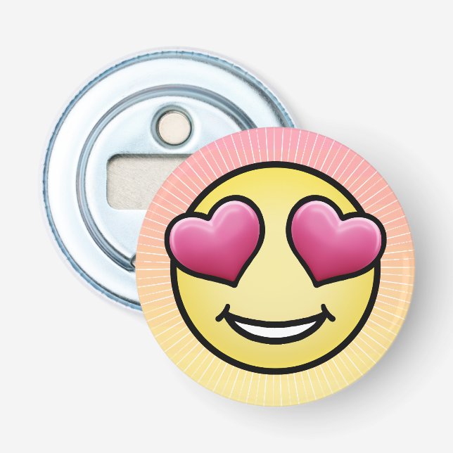 Kärlek Emoji Flasköppnare (Framsidan)