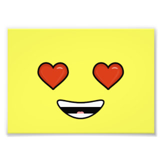 Kärlek Emoji Fototryck