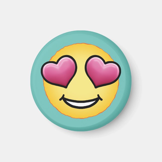 Kärlek Emoji Magnet (Framsidan)