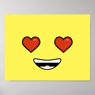 Kärlek Emoji Poster