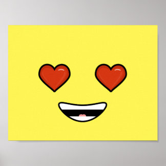 Kärlek Emoji Poster