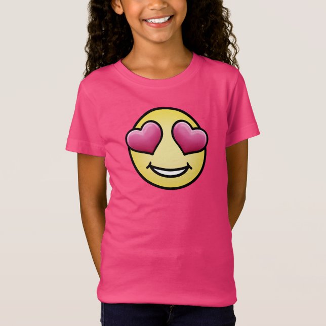 Kärlek Emoji T Shirt (Framsida)