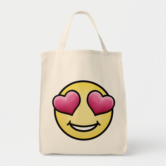 Kärlek Emoji Tygkasse (Framsidan)