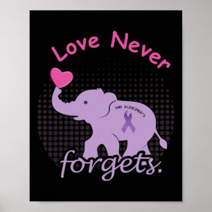 Kärlek End Alzheimer End Heimer Heimers Awareness Poster