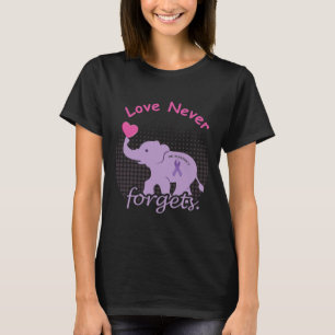 Kärlek End Alzheimer End Heimer Heimers Awareness T Shirt