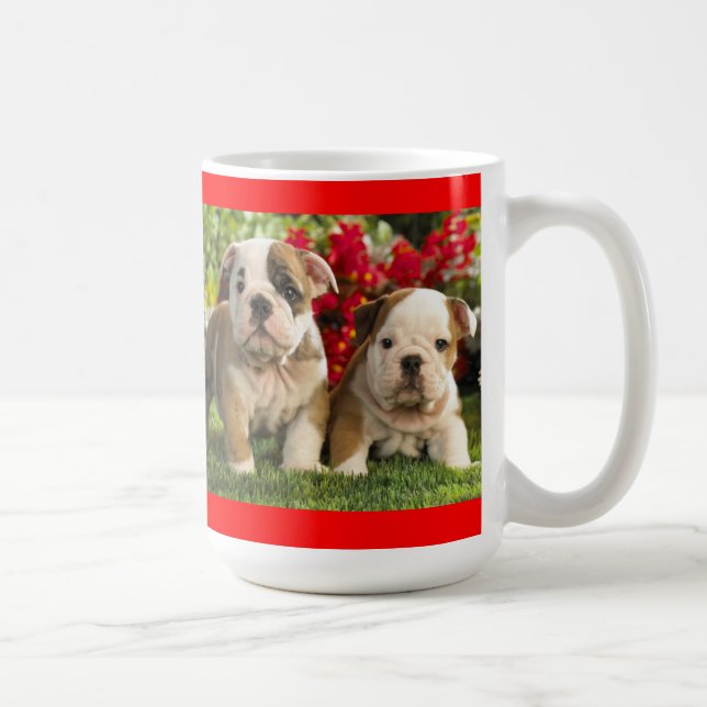 Kärlek (engelsk bulldog), Hund-kaffe Kopp Mugg (Höger)
