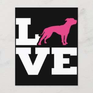 Kärlek English Bulldog Bulldog Älskare Gift Flygblad