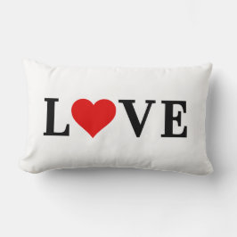 KÄRLEK enkel minimalistisk Elegant Lumbarkudde