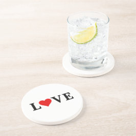 KÄRLEK enkel minimalistisk Elegant Underlägg