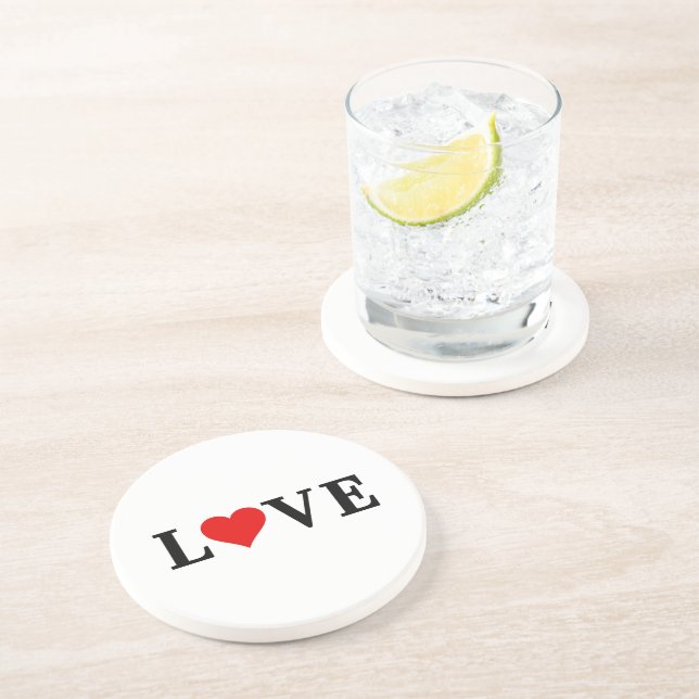 KÄRLEK enkel minimalistisk Elegant Underlägg (Sidan)