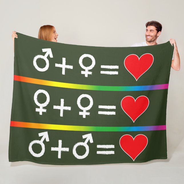 KÄRLEK EQUATION FLEECEFILT (På plats)