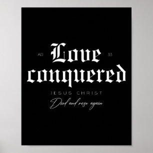 Kärlek erövrade Jesus Kristus och Ro igen Poster