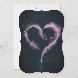 Kärlek Essence: Blommigt Heart in Lila Hues