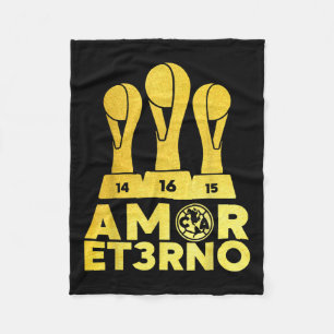 Kärlek Et3rno America Tricampeon Fleecefilt