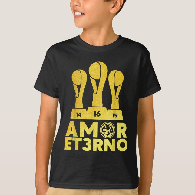 Kärlek Et3rno America Tricampeon T Shirt (Framsida)