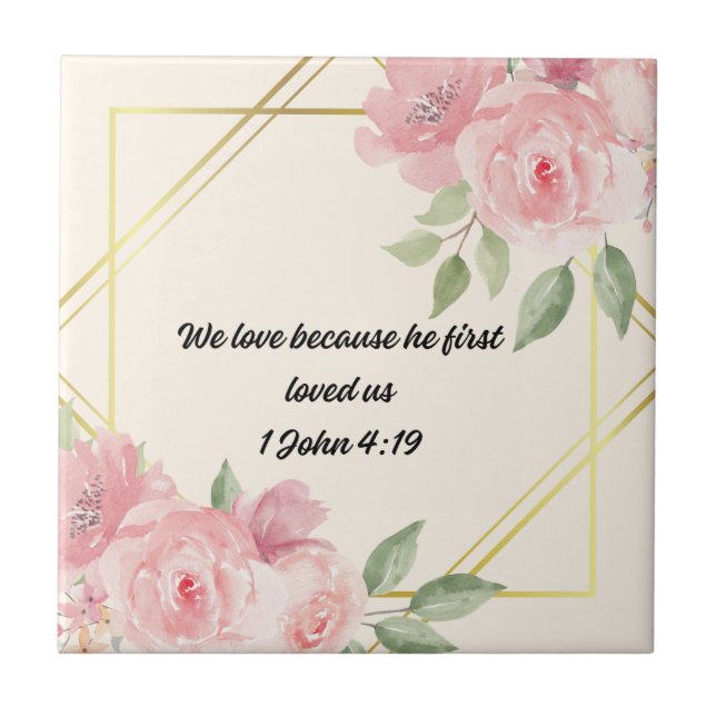 Kärlek EternFoundation Kakelplatta (Framsidan)