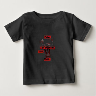  Kärlek: ett glas av Valentine Peace Art T Shirt