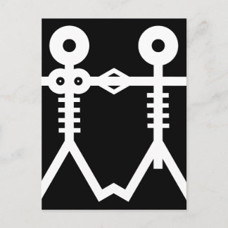 Kärlek Everse Skeletons Icon 2007 Art. Vykort