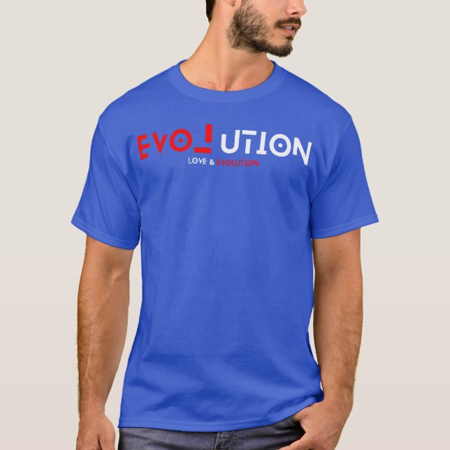 Kärlek Evolution vänner T Shirt (Framsida)