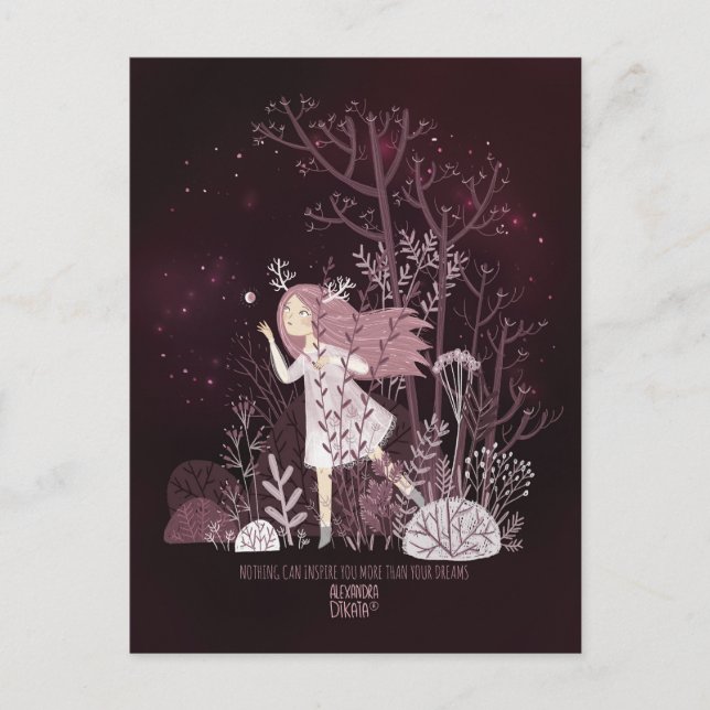 Kärlek Fairy-tale av Alexandra Dikaia Kärlek Helg Vykort (Framsida)