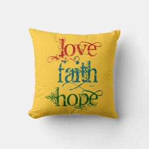 KÄRLEK FAITH HOPE KUDDE