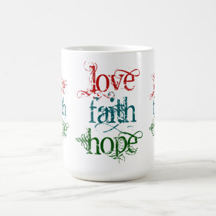 KÄRLEK FAITH HOPP KAFFEMUGG