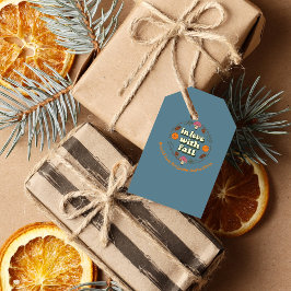 Kärlek Fall Thanksgiving Anpassa familjen Namn Presentetikett