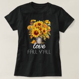 Kärlek Fall Y'all | Höst löv | Cute Fall T Shirt