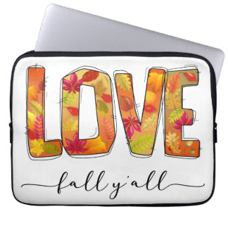 Kärlek Fall Y'all Laptop Fodral