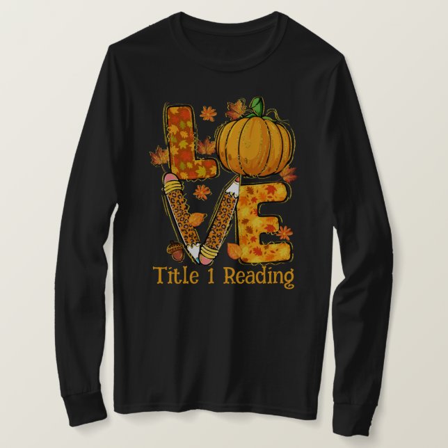 KÄRLEK faller under rubrik 1 läsare T Shirt (Design framsida)