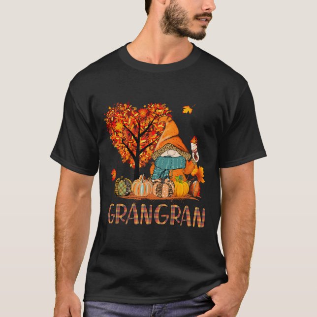 Kärlek fallgnomer Grangran halloween pumpmorm T Shirt (Framsida)