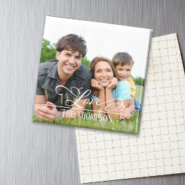Kärlek-familjens Snyggt Elegant Foto Personlig Magnet