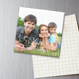 Kärlek-familjens Snyggt Elegant Foto Personlig Magnet
