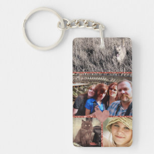 Kärlek Family Photo Collage Girly Heart