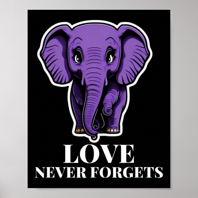 Kärlek får aldrig ut elefant för kvinnlig heimerhe poster (Framsidan)