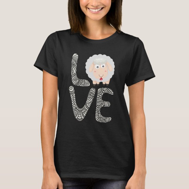 Kärlek får Farmer Herder Animal T Shirt (Framsida)