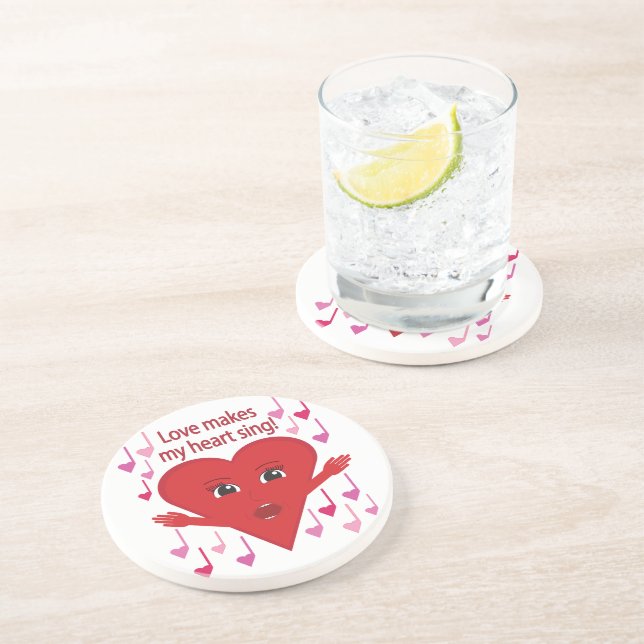 "Kärlek får mitt hjärta att sjunga!" Sjungande Hja Underlägg (Sidan)