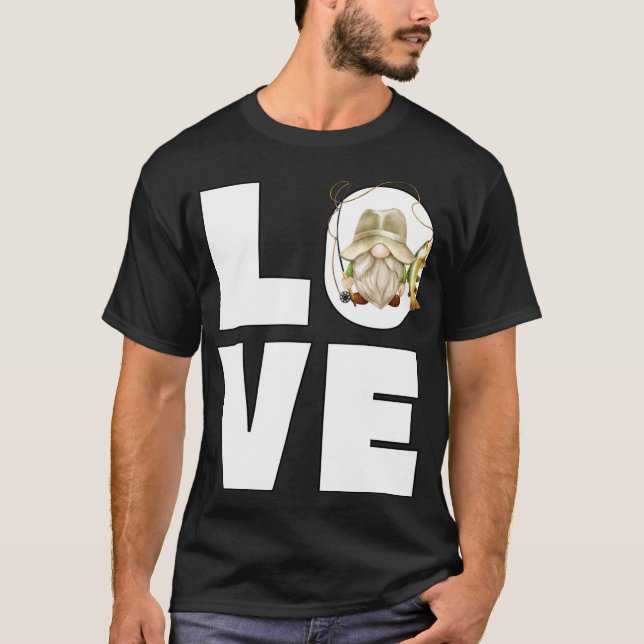Kärlek Farfar Fisherman Hat Funny Trout Fis T Shirt (Framsida)